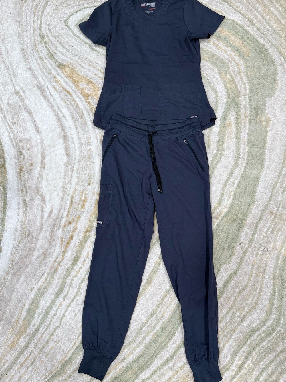 Navy Scrub Set Pants & Top - Grey’s Anatomy XS